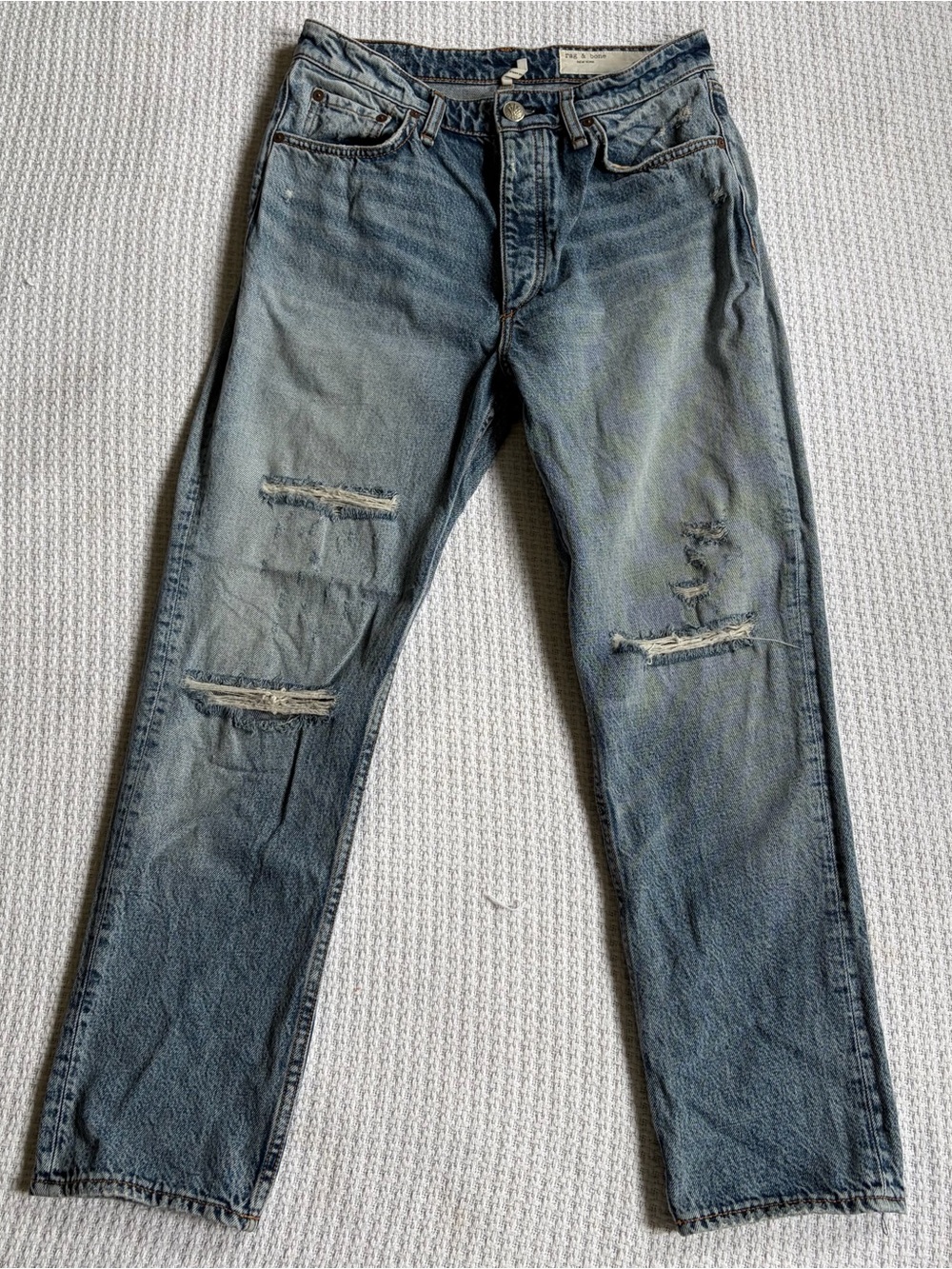 Rag & Bone Nina High Rise Ankle Cigarette Denim Jeans Womens 28